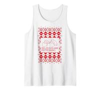 Coca-Cola Christmas Vintage Santa Claus Ugly Sweater Style Canotta