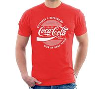 Coca Cola Circle Logo White Text Men's T-Shirt