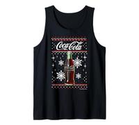 Coca-Cola Classic Bottle Christmas Sweater Style Canotta