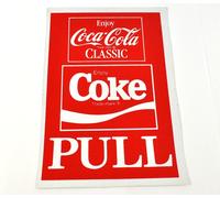 Coca Cola Coke 20 X 14 CM Pull Adesivo USA Vinile Decalcomania - Classic Logo