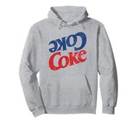Coca-Cola Coke Americana Upside Down Text Stack Felpa con Cappuccio