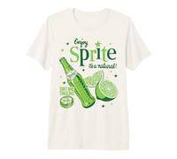 Coca-Cola Enjoy Sprite It's A Natural! Tart & Tingling Retro Maglietta Premium