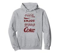 Coca-Cola Enjoy Upside Down Text Stack Felpa con Cappuccio