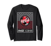 Coca-Cola Football Soccer Goal in Net Geometric Pattern Maglia a Manica