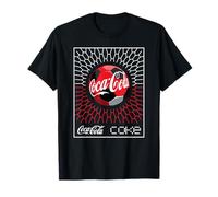 Coca-Cola Football Soccer Goal in Net Geometric Pattern Maglietta
