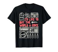 Coca-Cola I'd Like To Buy The World A Coke Retro Musical Maglietta