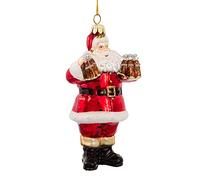 Coca-Cola Kurt Adler Glass Santa Ornamento, 12,7 cm