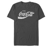 Coca-Cola Mens Coke Classic T Shirt, Charcoal, M