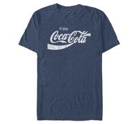 Coca-Cola Mens Coke Classic T Shirt, Navy Heather, M