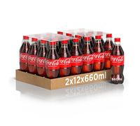 Coca-Cola Original Taste - 24 Bottiglie da 660 ml, Tutto il Gusto Originale di Coca-Cola in bottiglia PET 100% Riciclabile, Bevanda Analcolica