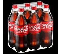 Coca-Cola Original Taste - 6 Bottiglie da 1 L, Tutto il Gusto Originale di Coca-Cola in bottiglia PET 100% Riciclabile, Bevanda Analcolica