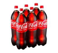 Coca-Cola Original Taste, Tutto il Gusto Originale di Coca-Cola in Bottiglia PET 100% Riciclabile, Bevanda Analcolica - 6 Bottiglie da 2L