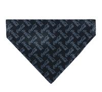 Coca-Cola Pet Bandana Coca Cola Script Collage Navy Light Blue Slip On Collar Ba