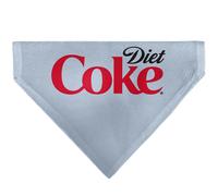 Coca-Cola Pet Bandana Diet Coke Logo Gray Black Red Slip On Collar Bandana Only