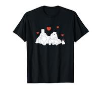 Coca-Cola Polar Bears And Penguin Love Coke Big Chest Logo Maglietta