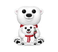 Funko Pop! Coca-cola Polar Bear With Cub Figure Bianco,Rosso