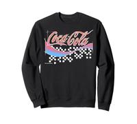 Coca-Cola Retro Gradient Checked Sketch Felpa