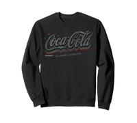 Coca-Cola Retro Groovy Rainbow Stars Graphic Sweatshirt Felpa