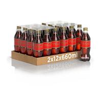 Coca-Cola Senza Caffeina - 24 Bottiglie da 660 ml, Tutto il Gusto di Coca-Cola Senza Caffeina, in bottiglia PET 100% Riciclabile, Bevanda Analcolica