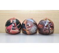 Coca Cola set 3 palline in metallo decorazione albero di Natale
