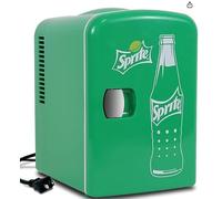 Coca-Cola Sprite - Raffreddatore portatile da 4 litri, compatto e personale, da viaggio, per snack, pranzo, bevande, cosmetici, include 12 V e cavo AC, accessorio bello