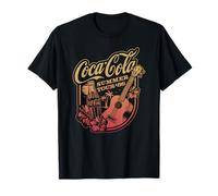 Coca-Cola Summer Tour '86 Warm Gradient Retro Poster Maglietta