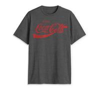 Coca-Cola T-Shirt Uomo Eighties Coke Manica Corta, Antracite Melange, XL