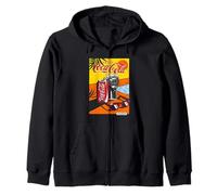 Coca-Cola The Cold Crisp Taste Enjoy By The Pool Art Poster Felpa con Cappuccio