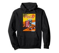 Coca-Cola The Cold Crisp Taste Enjoy By The Pool Art Poster Felpa con Cappuccio