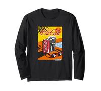 Coca-Cola The Cold Crisp Taste Enjoy By The Pool Art Poster Maglia a Manica