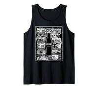 Coca-Cola The Pause That Refreshes Vintage Boombox Collage Canotta