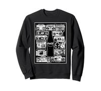 Coca-Cola The Pause That Refreshes Vintage Boombox Collage Felpa