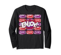 Coca-Cola Vintage Halftone Comic Enjoy Pow Maglia a Manica