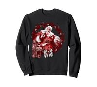 Coca-Cola Vintage Red Happy Santa Graphic Sweatshirt Felpa