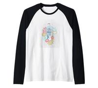 Coca-Cola Vintage Retro Flowers It's The Real Thing Maglia con Maniche Raglan