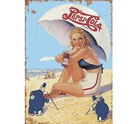 Coca Cola Vintage Wall Pubblicità Retro Targa in Metallo Cucina Drink Pop UK 22 (taglia A4 (200 x 280 mm)