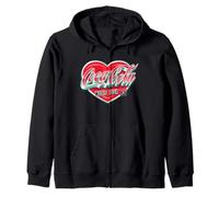 Coca-Cola World Tour '86 Vintage Heart Logo Felpa con Cappuccio