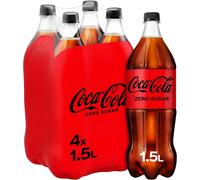 COCA COLA ZERO BOTTIGLIE IN PLASTICA PET 4x 1,5 lt zero zuccheri