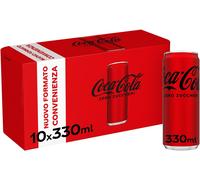 COCA COLA ZERO SLEEK 10 lattine lattina da CL 33 zero zuccheri