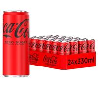 Coca-Cola Zero Sugar - Bevanda analcolica contenente caffeina con gusto originale Coca-Cola - zero zucchero e senza calorie - in eleganti lattine (24 x 330 ml)