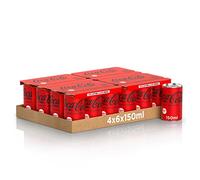 Coca-Cola Zero Zuccheri - 24 Lattine da 150 ml, Tutto il Gusto della Formula Coca-Cola Senza Calorie, Coca-Cola Mini Lattine, Lattina 100% riciclabile, Bevanda Analcolica con Edulcoranti