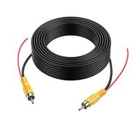 Cocar Auto Cavo RCA Audio Video 2 x RCA 10 m / 20FT per Retrovisione Parcheggio Fotocamera Reverse Trigger di piombo