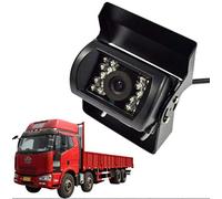 Cocar Camion Vista frontale Telecamera Impermeabile Visione Notturna Robusto Infrarossi CCD HD CCTV per Camion Auto e Furgoni MWS Non-Immagine Speculare Senza Linee di Parcheggio Assistenza - DC 12v-24v 32FT Video Cavo