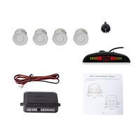 Cocar Sensore di Parcheggio Kit Desplay LED Acustico Auto Reverse Backup di Sistema + 4 Sensori(Bianco)