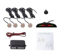 Cocar Sensore di Parcheggio Kit Desplay LED Acustico Auto Reverse Backup di Sistema + 4 Sensori(Champagne)