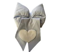 Coccarda Fiocco nascita cm 20x30 ricamabile made in italy (Azzurro)