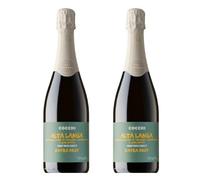COCCHI Alta Langa DOCG Extra Brut Millesimato - Biologico - Metodo Classico - 12,5% in Vol. - 2 Bottiglie da 0.75 Lt - Grandi Vini dell'Alta Langa - Prodotto in Italia -