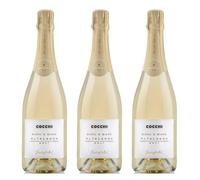 COCCHI BIANC ‘D BIANC Alta Langa DOCG Brut millesimato - Metodo Classico Chardonnay - 12,5% in Vol. - 3 Bottiglie da 0.75 Lt - Grandi Vini dell'Alta Langa - Prodotto in Italia -