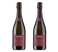 COCCHI RÖSA Alta Langa DOCG Brut Millésimé - Metodo Classico Rosato - 13% in Vol. - 2 Bottiglie da 0.75 Lt - Grandi Vini dell'Alta Langa -