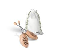 Coccine - Forme per Scarpe Legno, Con Molla in Acciaio, Tendiscarpe Universali per Scarpe da Uomo e da Donna, Protezione Antipiega, Calzata Facile